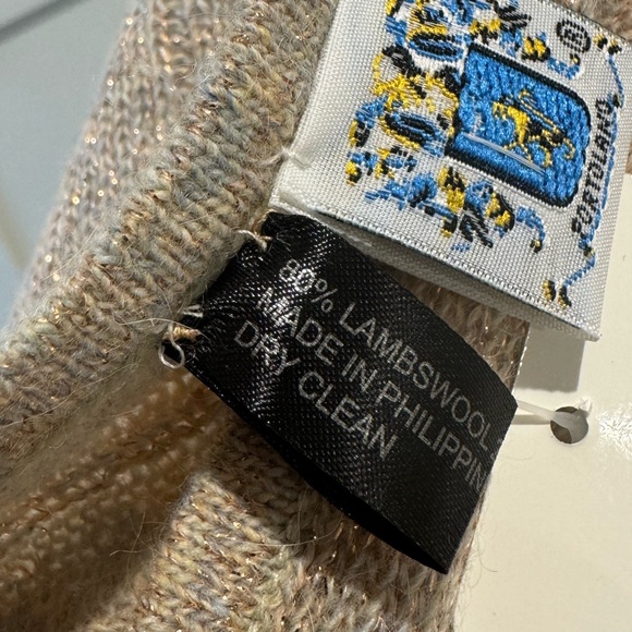 New! 🐑 Portolano Lambswool Poncho (NWT)
Asymmetric Poncho Top   Tan OS - Picture 3 of 4